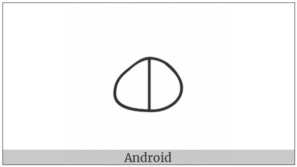 Anatolian Hieroglyph A215A on various operating systems