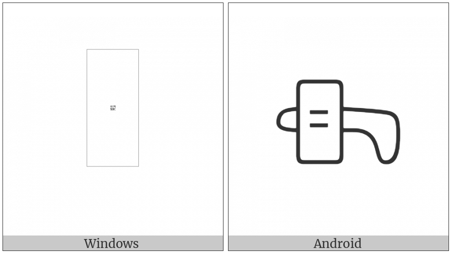 Anatolian Hieroglyph A281 on various operating systems