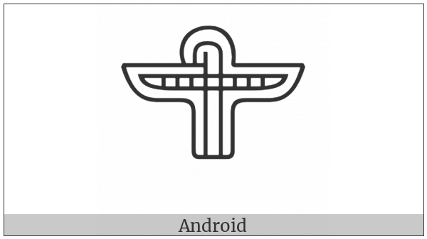 Anatolian Hieroglyph A332A on various operating systems