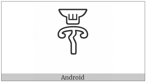 Anatolian Hieroglyph A350 on various operating systems