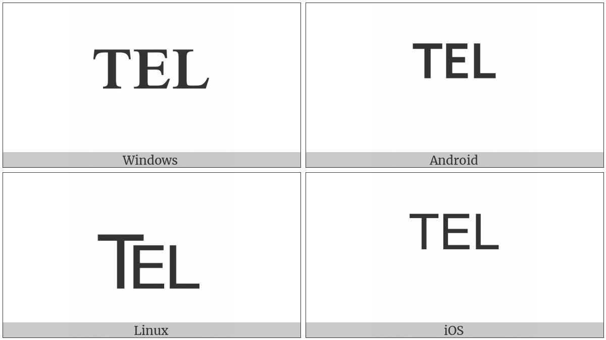 Telephone Sign on various operating systems