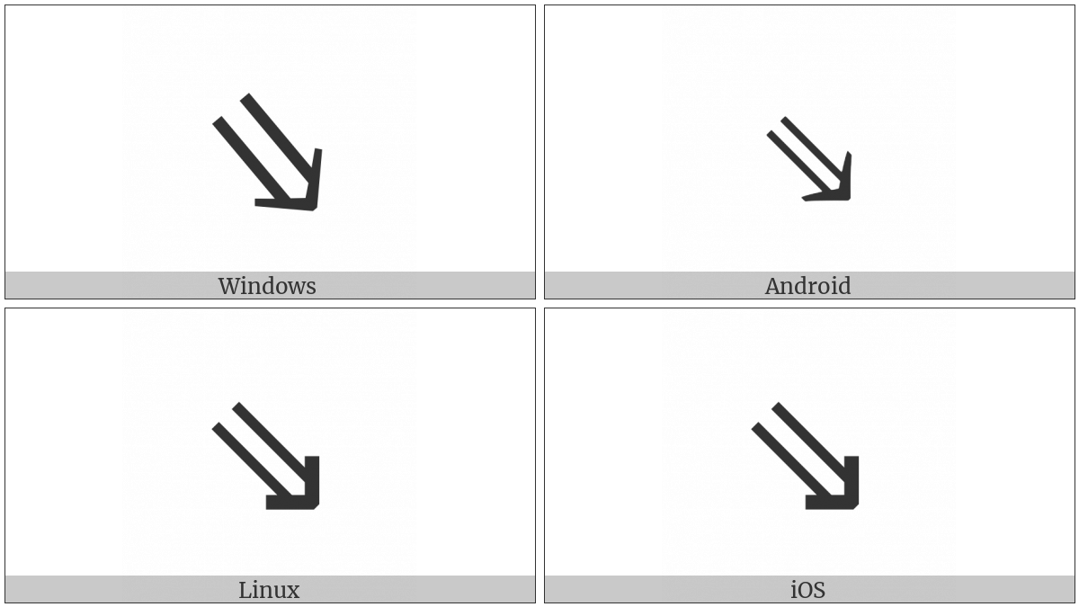 South East Double Arrow on various operating systems