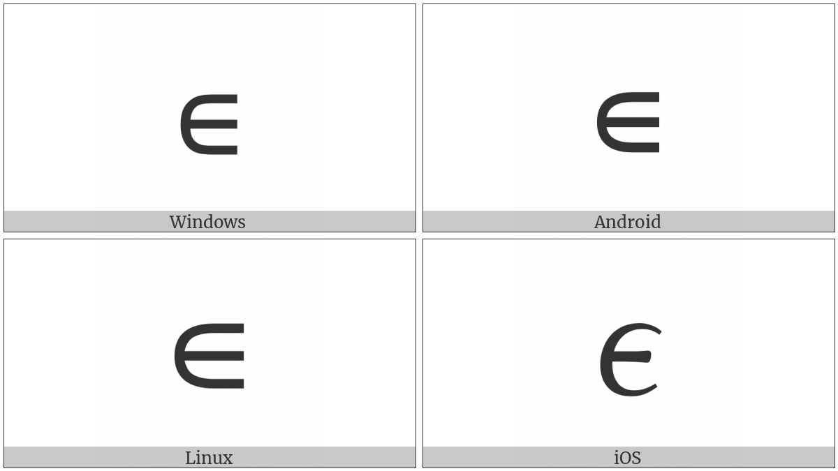 Small Element Of on various operating systems