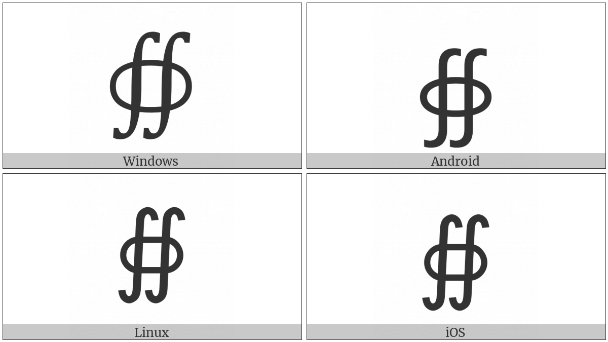 SURFACE INTEGRAL UTF 8 Icons