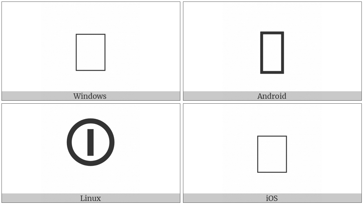 POWER ON OFF SYMBOL UTF 8 Icons