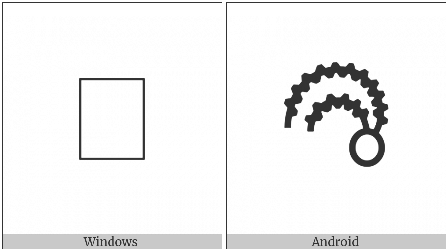 Bamum Letter Phase-D Mu on various operating systems