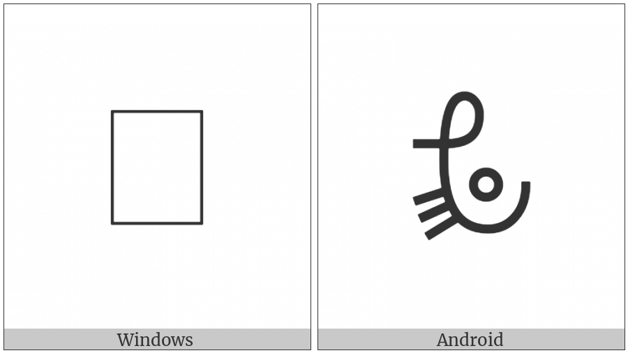 Bamum Letter Phase-E Yeuaet on various operating systems