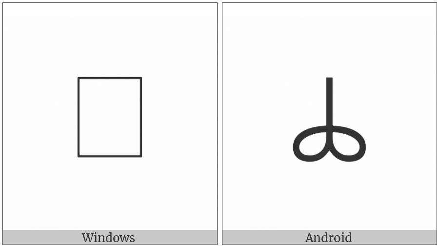 Bamum Letter Phase-E Yuaen on various operating systems