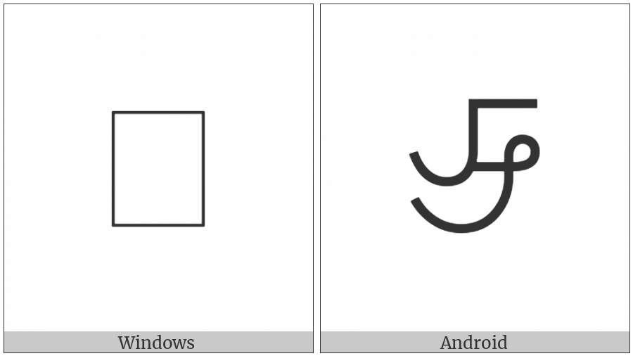 Bamum Letter Phase-E Shoq on various operating systems