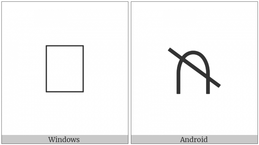 Bamum Letter Phase-F Ku on various operating systems