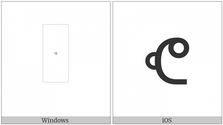 Miao Letter Nnha on various operating systems