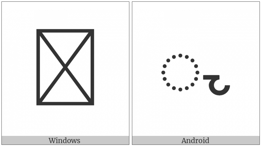 Miao Vowel Sign An on various operating systems