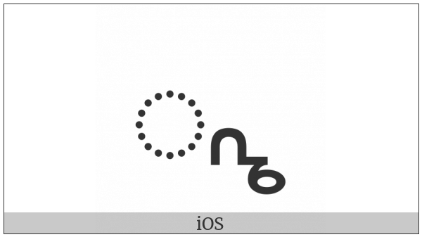 Miao Vowel Sign Iang on various operating systems