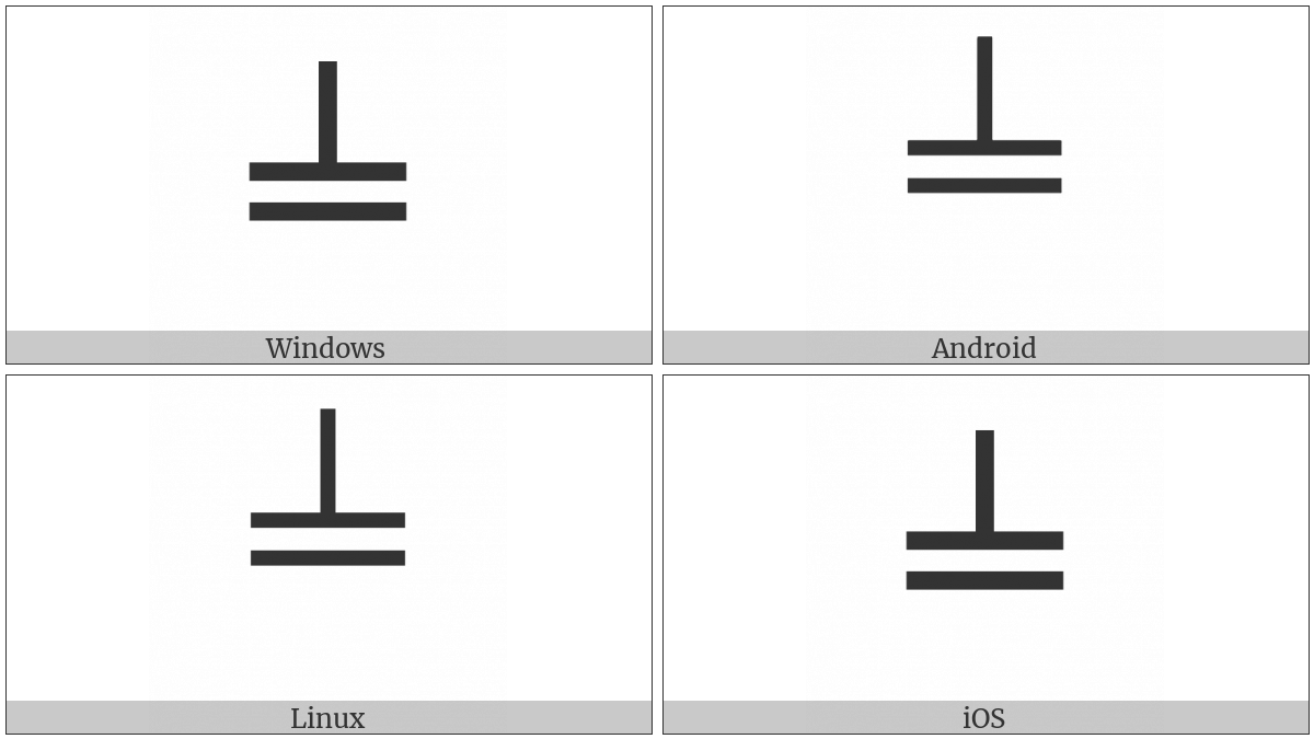 Box Drawings Up Single And Horizontal Double on various operating systems