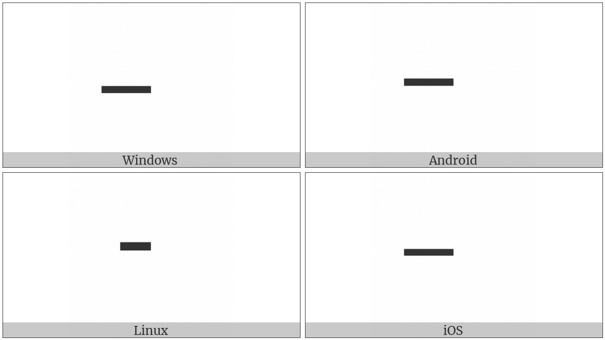 Box Drawings Light Left on various operating systems