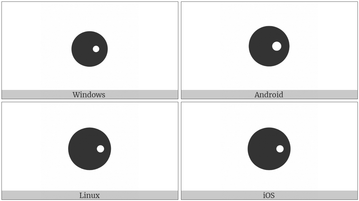 Black Circle With White Dot Right on various operating systems